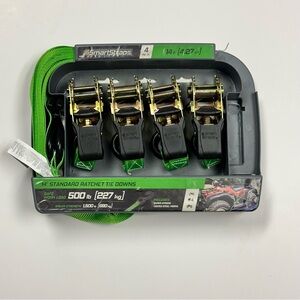 SMARTSTRAPS W Handle 4-Pack 14’ Ratchet Straps